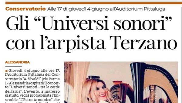 2026 Universi sonori con  l'arpista Sara Terzano (Il Monferrato)